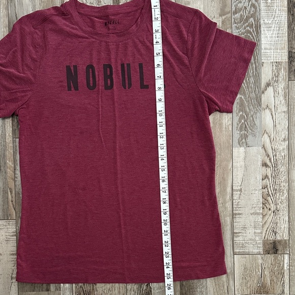 NOBULL Women's Burgundy Short Sleeve Tee - Picture 3 of 6